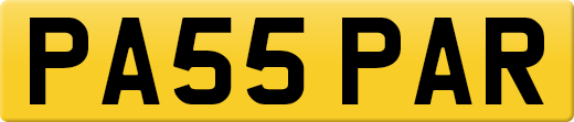 PA55 PAR private number plate